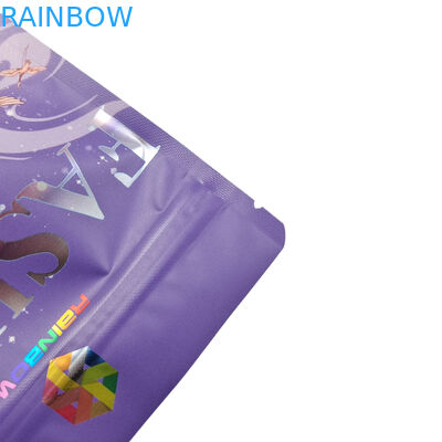 Opakowanie spożywcze Niestandardowa matowa folia aluminiowa Jadalne torby z zamkiem błyskawicznym Mylar Snack