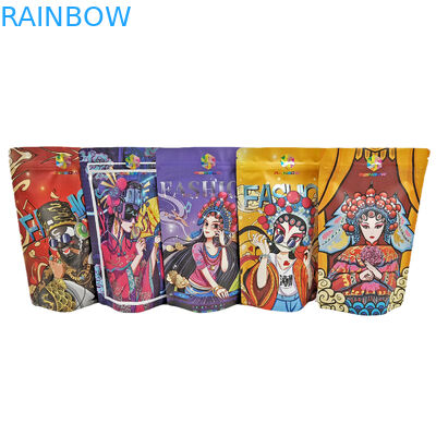 Folia jadalna Stand Up Zipper Pouch 100g Plastik do cukierków / przekąsek / kawy / karmy dla zwierząt Mylar Torby