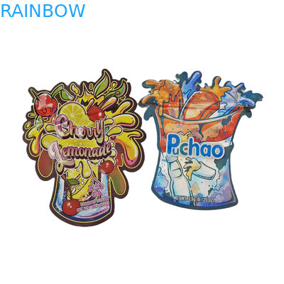 3,5 g 7 g 14 g Zabezpieczony przed dziećmi matowy miękki w dotyku Specjalny kształt Opakowanie Die Cut Mylar Bag