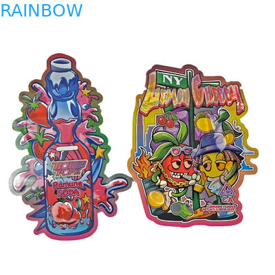 3,5 g 7 g 14 g Zabezpieczony przed dziećmi matowy miękki w dotyku Specjalny kształt Opakowanie Die Cut Mylar Bag