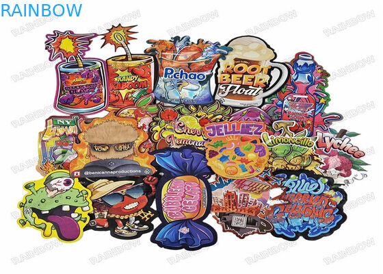 3,5 g 7 g 14 g 28 g Specjalny kształt Odporny na zapachy woreczki na cukierki spożywcze Die Cut Mylar Pouch