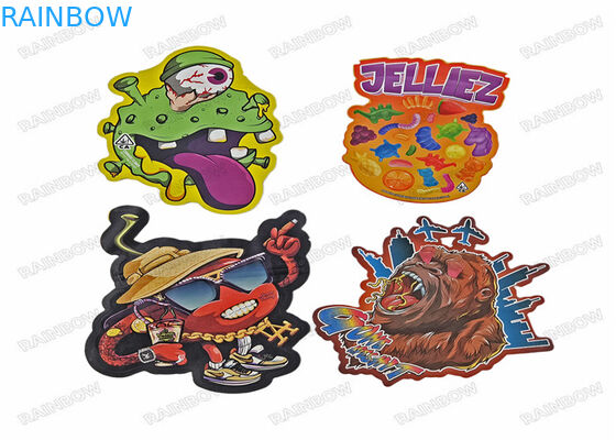 Die Cut Nieregularna torba na przekąski 3,5 g Specjalny kształt Plastikowe opakowanie Ziplock Torby mylarowe