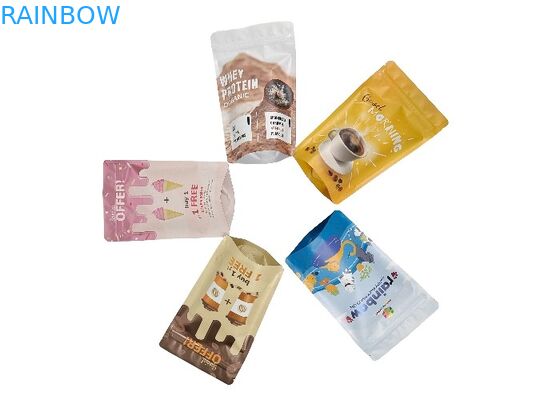 Plastikowe stojące etui z folii aluminiowej, odporne na zapachy, zamykane torby z mylaru Ziplock