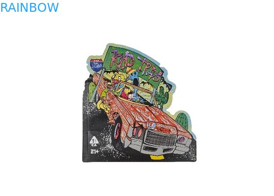 Miękkie w dotyku plastikowe torby z zamkiem błyskawicznym o gramaturze 3,5 g z mylaru i specjalnym nadrukiem cyfrowym