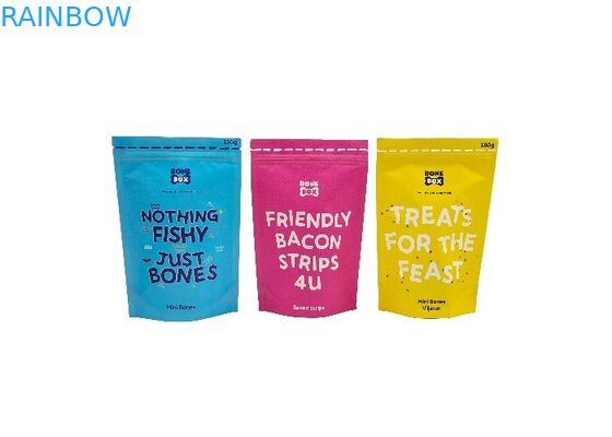 Niestandardowe biodegradowalne torebki z papieru pakowego Odporne na zapachy Ziplock Torby do pakowania żywności