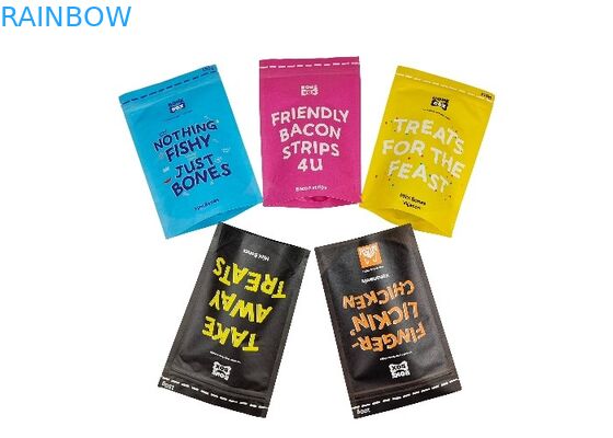 Biodegradowalne torebki z papieru pakowego Niestandardowe torby do pakowania karmy dla zwierząt domowych