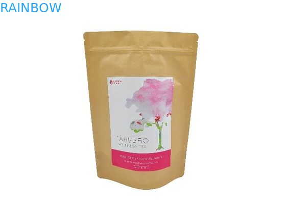 Biodegradowalne torebki stojące Torby do pakowania kawy z papieru pakowego na zamówienie