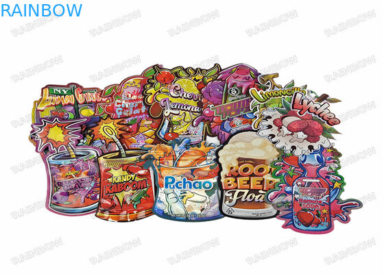 3.5g Jedliwa drukowanie cyfrowe opakowania spożywcze stand up torba ziplock zapachoodporne plastikowe torby