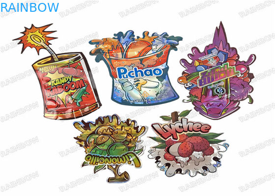 3.5g Jedliwa drukowanie cyfrowe opakowania spożywcze stand up torba ziplock zapachoodporne plastikowe torby