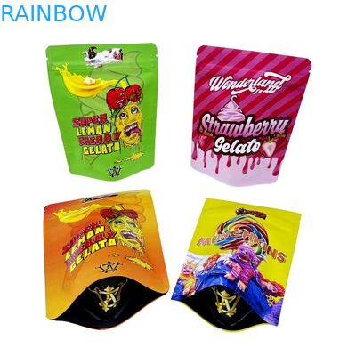 Minfly Digital Printing Custom Aluminium Foil Resealable Stand Up Smell Proof Zipper Mylar Packaging Poch Bags For Food