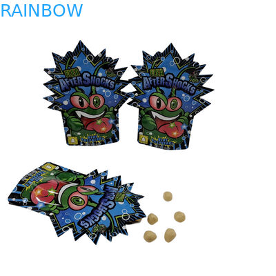 Kształt opakowania z cypressem, torby do druku cyfrowego 3,5 g, 7 g, 14 g, folia aluminiowa do ciasteczek, torby Mylar