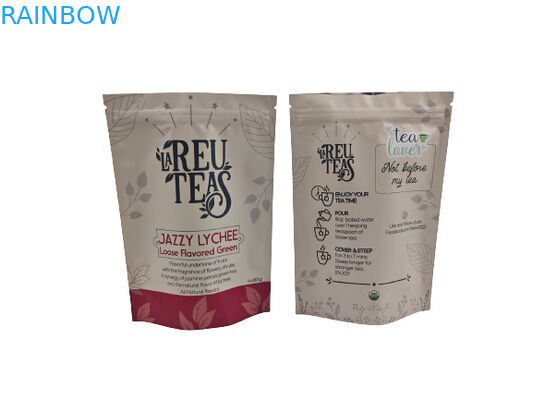 Cyfrowe drukowanie 4 oz Luźne torebki plastikowe do herbaty, odporne na zapach