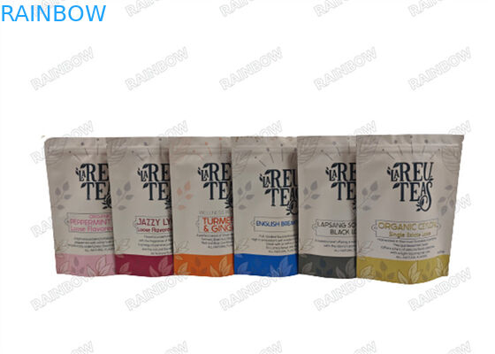Cyfrowe drukowanie 4 oz Luźne torebki plastikowe do herbaty, odporne na zapach