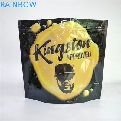 Digital Printing Bag 3.5G 1LB Soft Touch Holografic Pocket High Barrier Smell Proof Child Proof Zipper Stand Up Bag