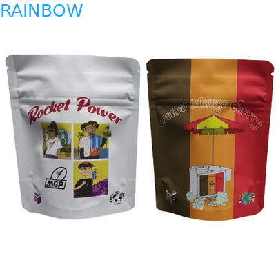 Digital Printing Bag 3.5G 1LB Soft Touch Holografic Pocket High Barrier Smell Proof Child Proof Zipper Stand Up Bag