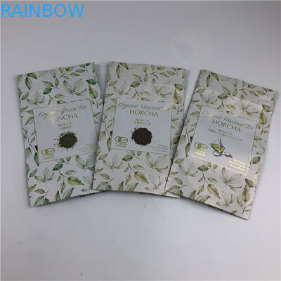 Dedykowane torby do druku cyfrowego Logo złota metalowe Torby do herbaty