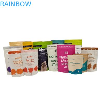 Biodegradowalny Doypack Recykling Custom Stand Up Pocket With Zip Lock Kraft Paper Bags Jedalne worki opakowawcze