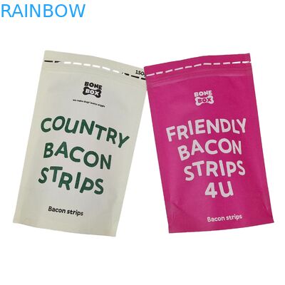 Biodegradowalny Doypack Recykling Custom Stand Up Pocket With Zip Lock Kraft Paper Bags Jedalne worki opakowawcze