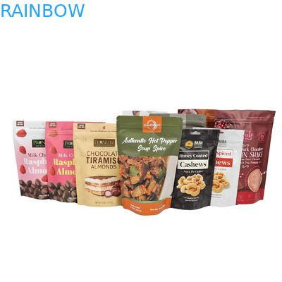 Torba czekoladowa Stand Up Custom Pocket Aluminium Foil Zipper Pocket Aluminium Foil Frosted Zipper Bag