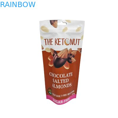 Matt Custom Logo Drukowany Stand Up Pouch Folia Aluminiowa Czekolada Opakowania Żywnościowe Stand Up Zipper Bag