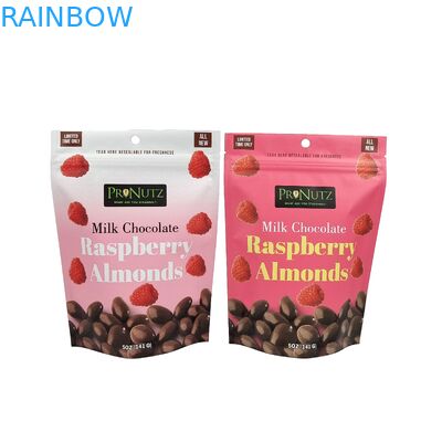 Opakowanie żywnościowe z folii aluminiowej z tworzyw sztucznych Opakowanie przekąski odnawialne opakowanie stand up z zamkiem