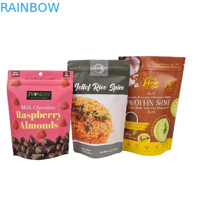 Laminat wysokiej jakości Food Grade Mylar Bag Custom Stand Up Ziplock Snack Zipper Bag