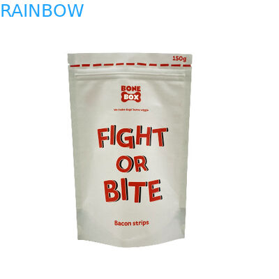 Pojemniki z papieru Kraft żywnościowego biodegradowalne Ziplock Stand Up Packaging