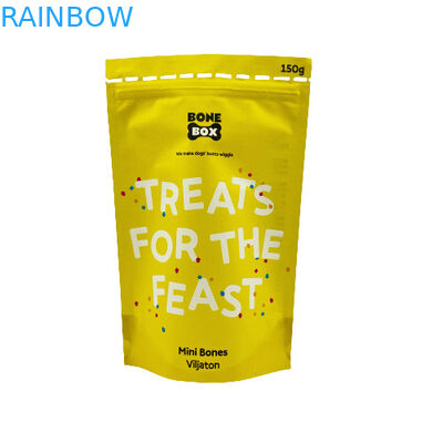 Pojemniki z papieru Kraft żywnościowego biodegradowalne Ziplock Stand Up Packaging