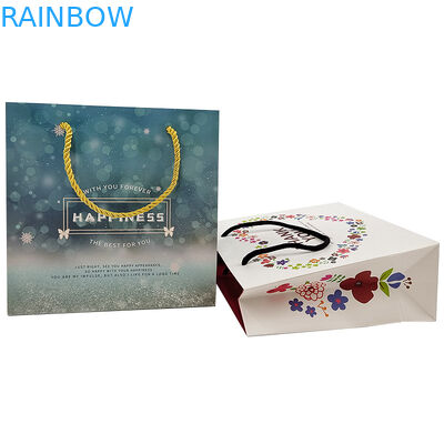 Niestandardowe torebki papierowe Logo Drukowane Recyklingu biodegradowalny Brązowy Plain Packing Kraft Paper Bag z skręconym Ha