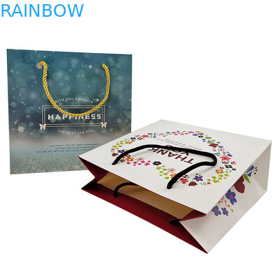 Niestandardowe torebki papierowe Logo Drukowane Recyklingu biodegradowalny Brązowy Plain Packing Kraft Paper Bag z skręconym Ha