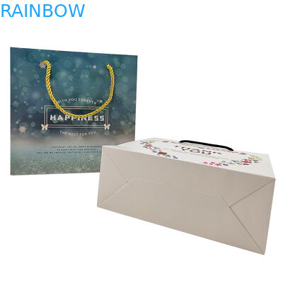 Niestandardowe torebki papierowe Logo Drukowane Recyklingu biodegradowalny Brązowy Plain Packing Kraft Paper Bag z skręconym Ha