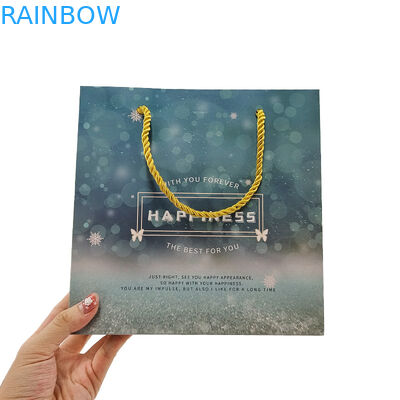 Niestandardowe torebki papierowe Logo Drukowane Recyklingu biodegradowalny Brązowy Plain Packing Kraft Paper Bag z skręconym Ha