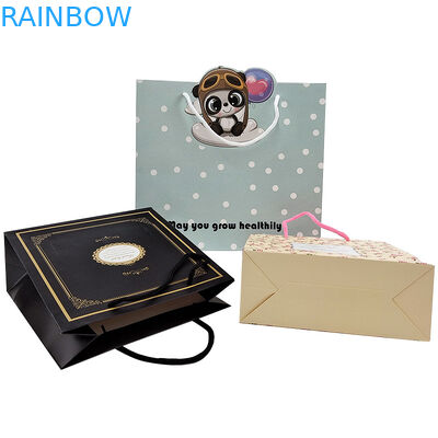 Papierowa sznurka String Kraft Paper Bag Handle Rope Bag Akceptuj dostosowanie Kolor Skręcony papier opakowania