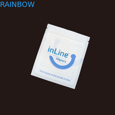 Maty czarny Małe wielokrotne torby opakowaniowe Ziplock do przejrzystych niewidzialnych wyrównaczy Torba ortodontyczna