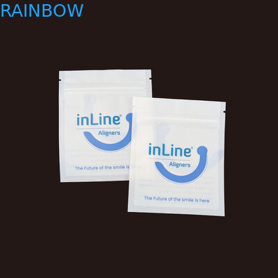 Maty czarny Małe wielokrotne torby opakowaniowe Ziplock do przejrzystych niewidzialnych wyrównaczy Torba ortodontyczna