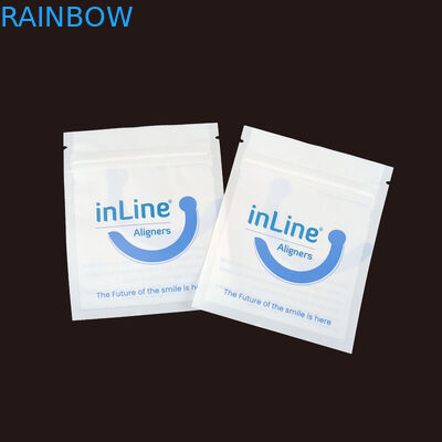 Maty czarny Małe wielokrotne torby opakowaniowe Ziplock do przejrzystych niewidzialnych wyrównaczy Torba ortodontyczna
