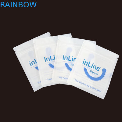 Maty czarny Małe wielokrotne torby opakowaniowe Ziplock do przejrzystych niewidzialnych wyrównaczy Torba ortodontyczna