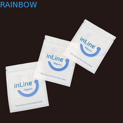 Maty czarny Małe wielokrotne torby opakowaniowe Ziplock do przejrzystych niewidzialnych wyrównaczy Torba ortodontyczna