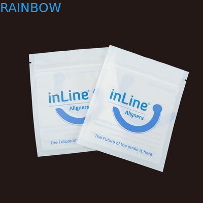 Maty czarny Małe wielokrotne torby opakowaniowe Ziplock do przejrzystych niewidzialnych wyrównaczy Torba ortodontyczna