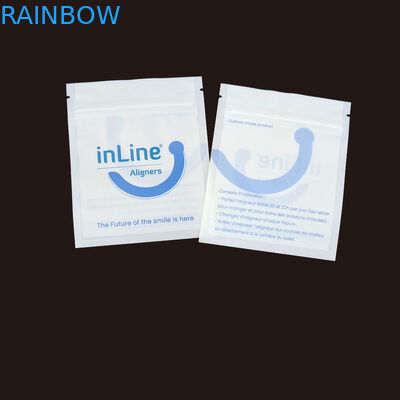 Maty czarny Małe wielokrotne torby opakowaniowe Ziplock do przejrzystych niewidzialnych wyrównaczy Torba ortodontyczna