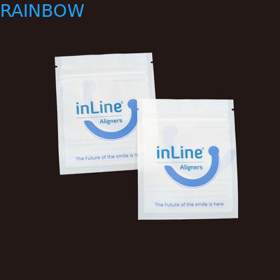 Maty czarny Małe wielokrotne torby opakowaniowe Ziplock do przejrzystych niewidzialnych wyrównaczy Torba ortodontyczna