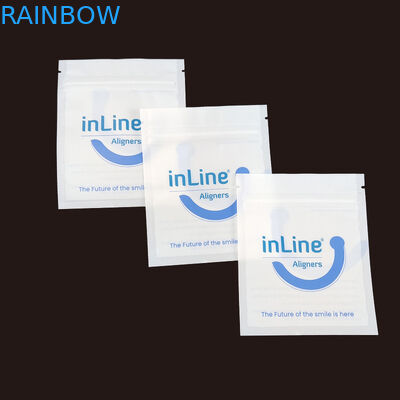 Maty czarny Małe wielokrotne torby opakowaniowe Ziplock do przejrzystych niewidzialnych wyrównaczy Torba ortodontyczna