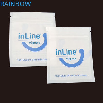 Maty czarny Małe wielokrotne torby opakowaniowe Ziplock do przejrzystych niewidzialnych wyrównaczy Torba ortodontyczna