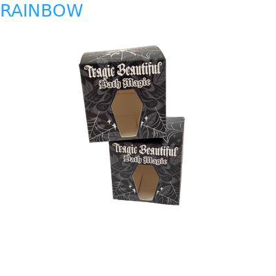 Wysokiej jakości niestandardowy kwadratowy czarny pudełko papierowe ze specjalnym przednim pustym oknem opakowanie żywności biały kartonowy pudełko podarunkowe