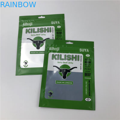 Folia z trzema stronami, zamykanie zamkiem, płaskie torebki plastikowe do pakowania wołowiny