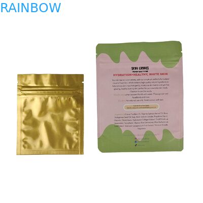 Glossy Finish Front Window Mylar Pouch For Candy Flower Ziplock Bag Smell Proof Stand Up Pouch