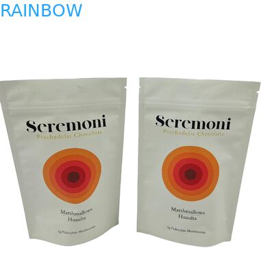 Sprzedaż hurtowa Małe worki na zamówienie Rozmiar 10g 150g 300g Laminatowy Stand Up Pocket Wstrzykiwacz foliowy z zamkiem