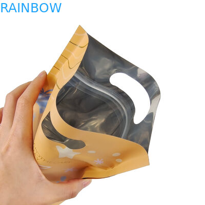 Niestandardowy projekt Drukowany Matte Square Flat Bottom Side Gusset Plastic Mylar Foil Logo Packaging Pouch Easy Tear Zipper Bags