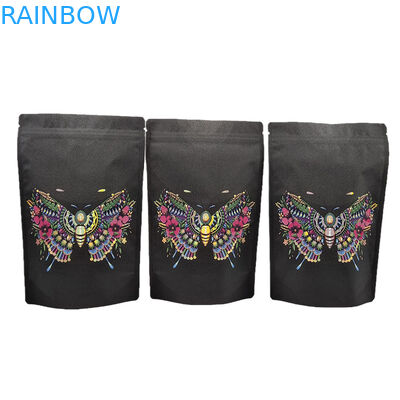 Sprzedaż hurtowa, specjalnie zaprojektowana, przyjazna dla środowiska, torba opakowaniowa z papieru kraft'owego z zakładkami Mylar'owymi, które można ponownie zamknąć, w celu wytworzenia proszku z białek przypraw