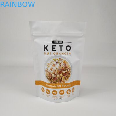 Niestandardowa laminowana folia aluminiowa Zip Lock Bag Stand Up Pocket Matt Red Packaging Pocket With Smell Proof Zipper For Coffee